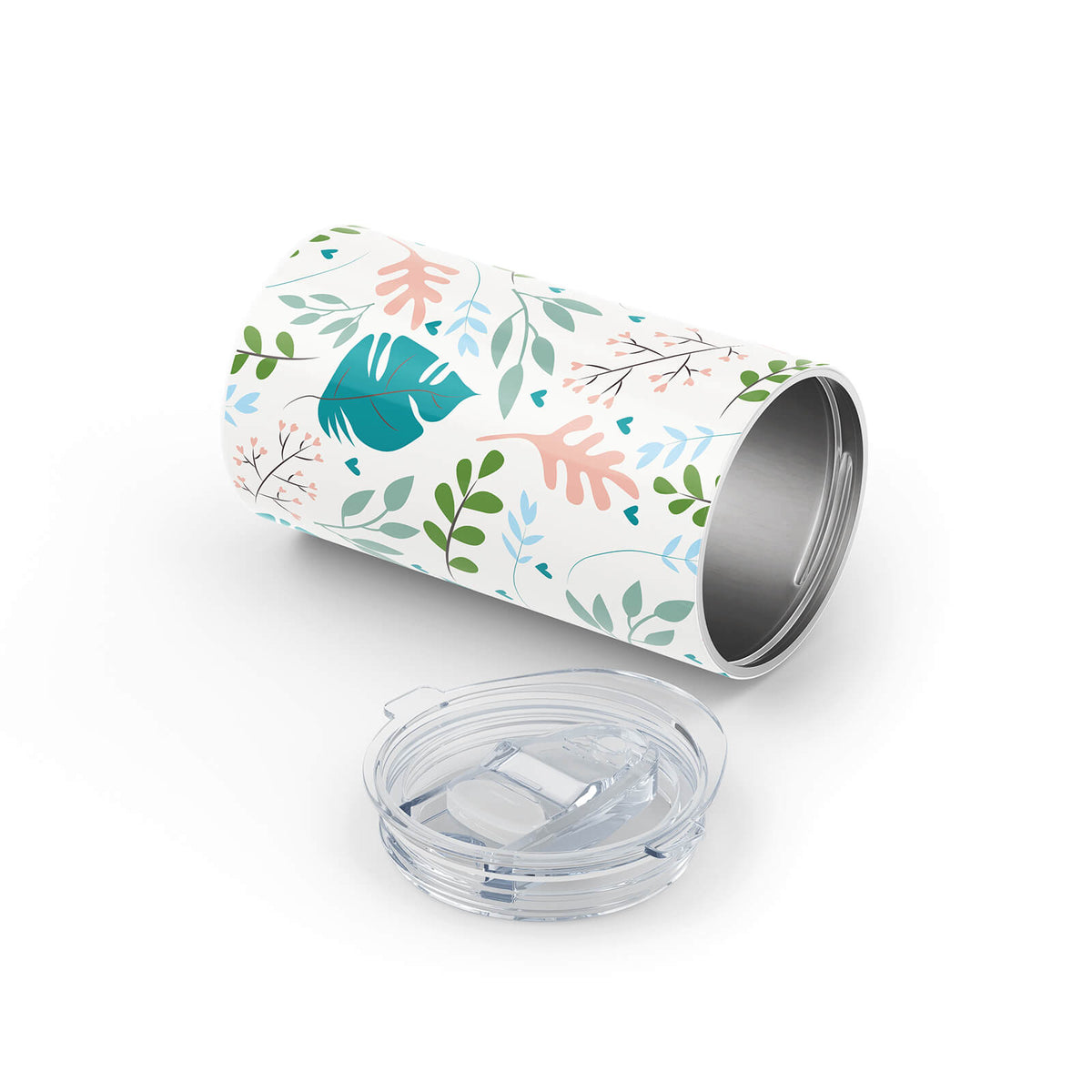 Light Green Floral 340ml Reusable Cup By Hydronair 