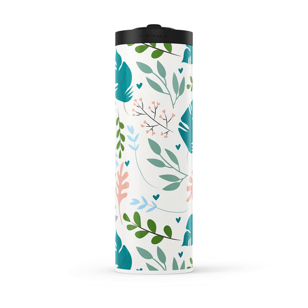 Light Green Floral 560ml Water Bottle By Hydronair
