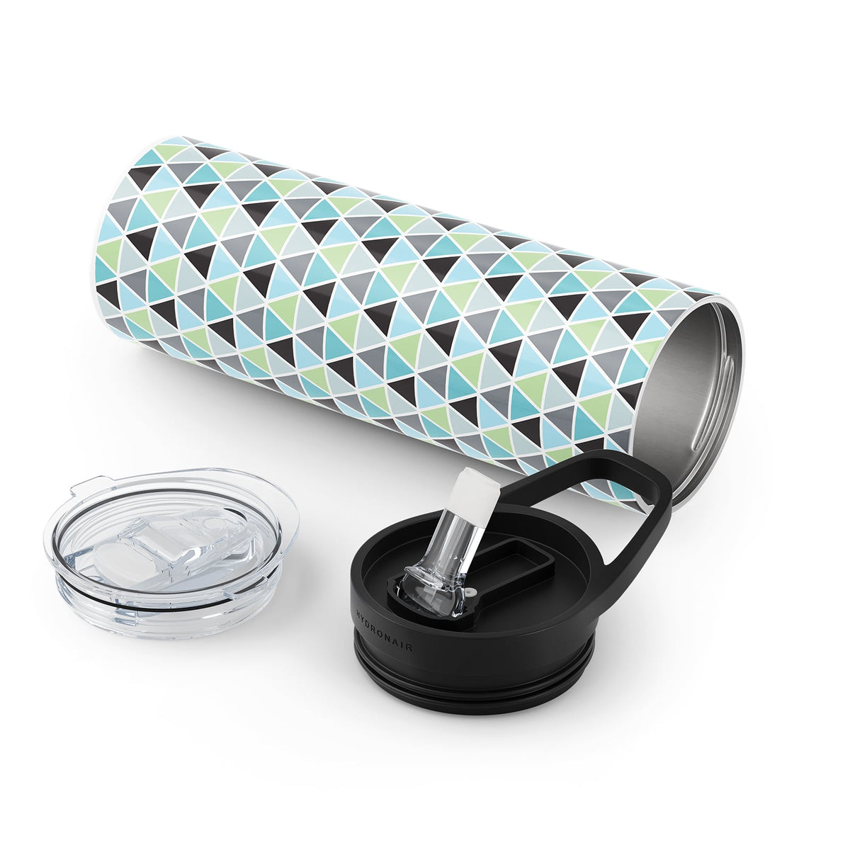 Light Green Geometric 560ml Bottle By Hydronair