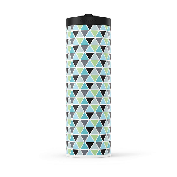Light Green Geometric 560ml Water Bottle By Hydronair