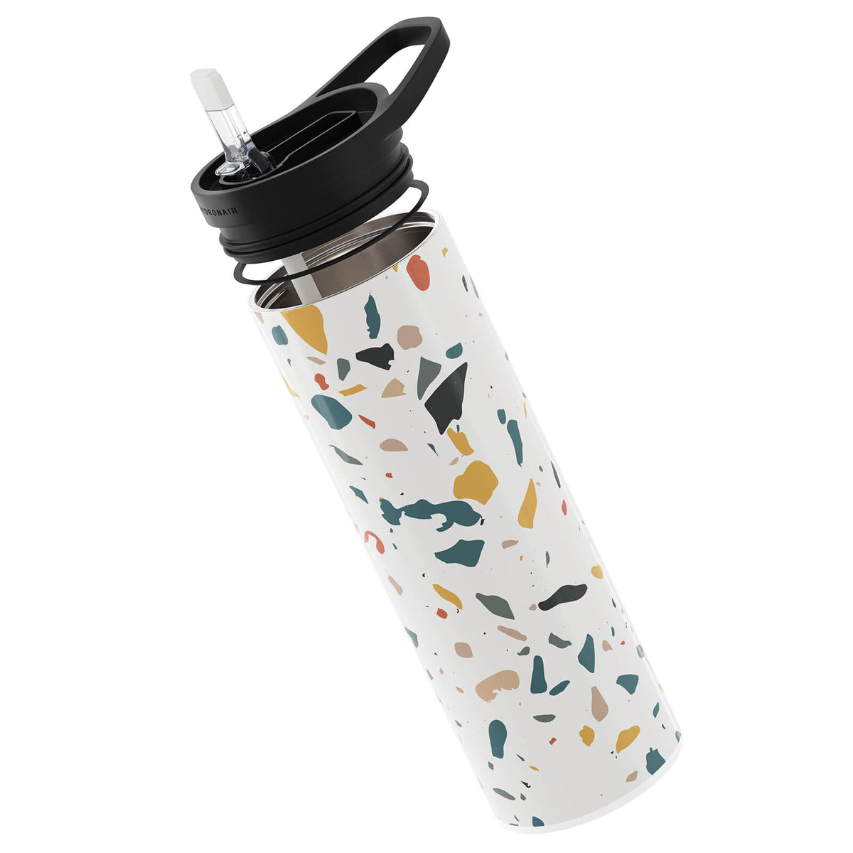 Light Grey Terrazzo 560ml Reusable Bottle By Hydronair