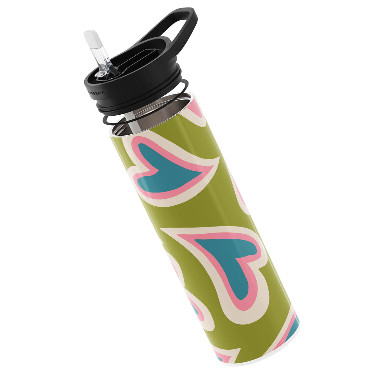 Light Multicolour Retro 560ml Reusable Bottle By Hydronair