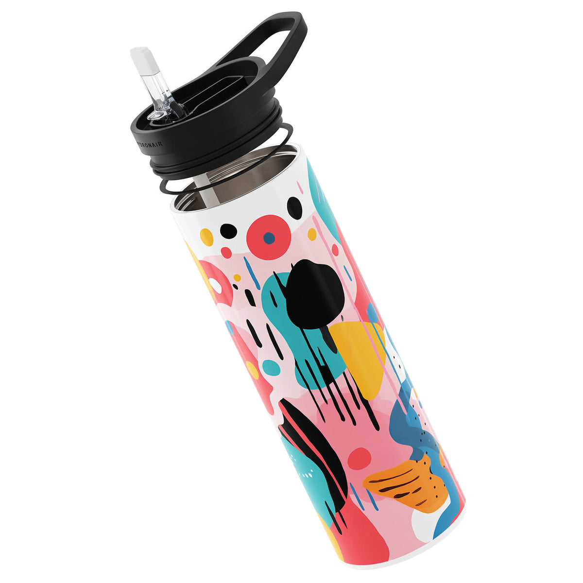 Light Pink Abstract 560ml Reusable Bottle By Hydronair