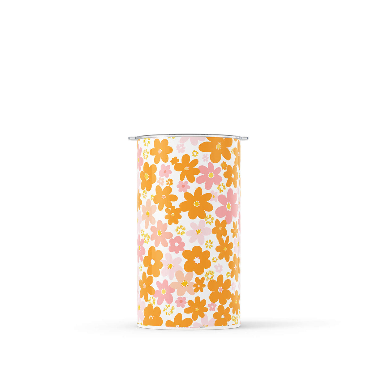 Light Pink Floral 340ml Reusable Coffee Cup By Hydronair 