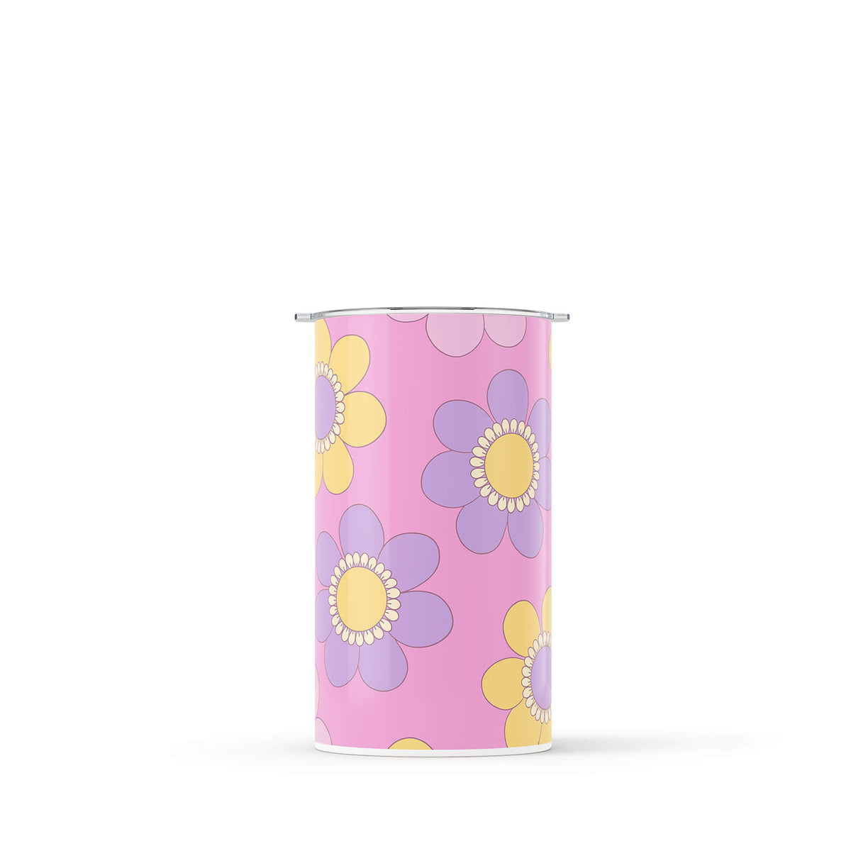 Light Pink Floral 340ml Reusable Coffee Cup By Hydronair 