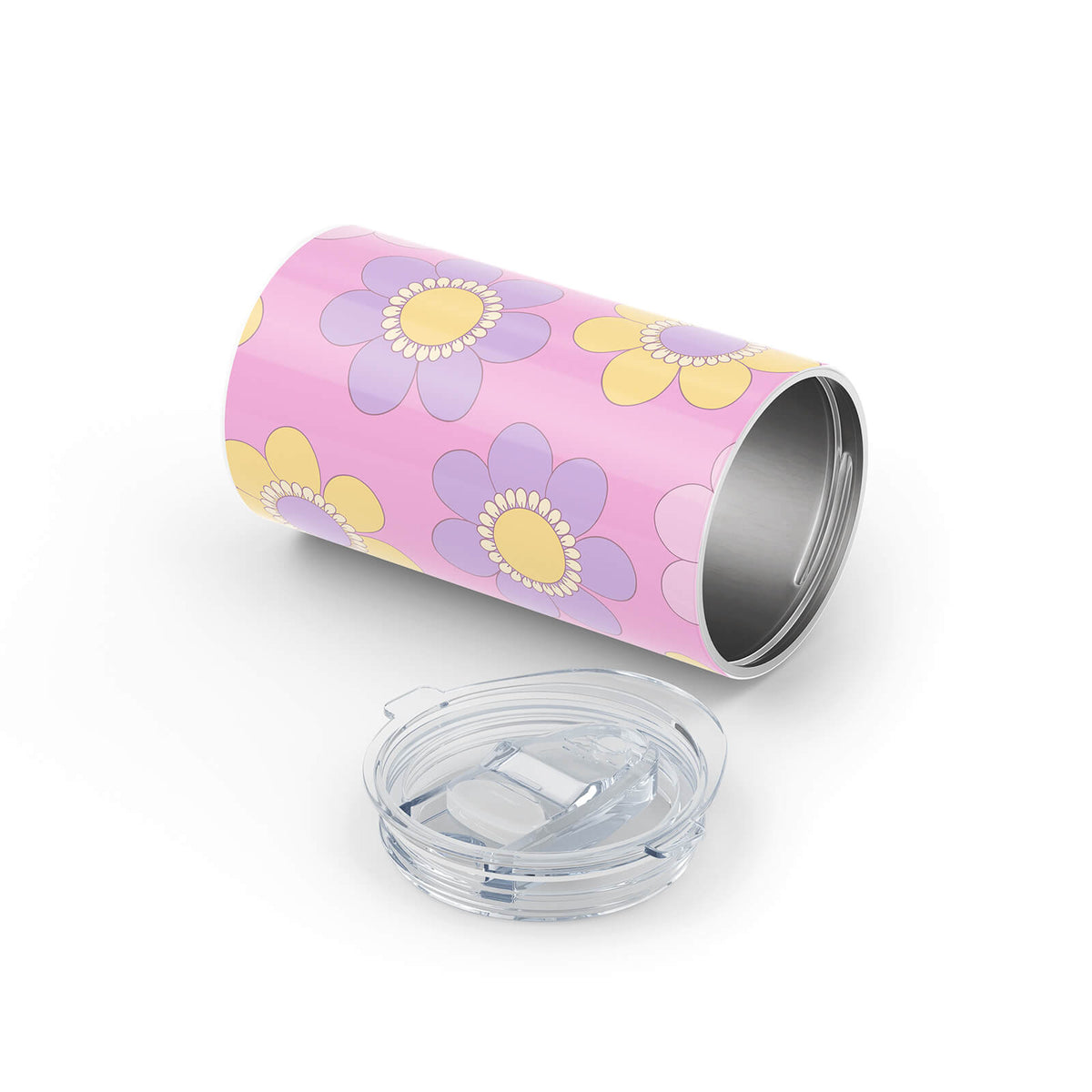Light Pink Floral 340ml Reusable Cup By Hydronair 