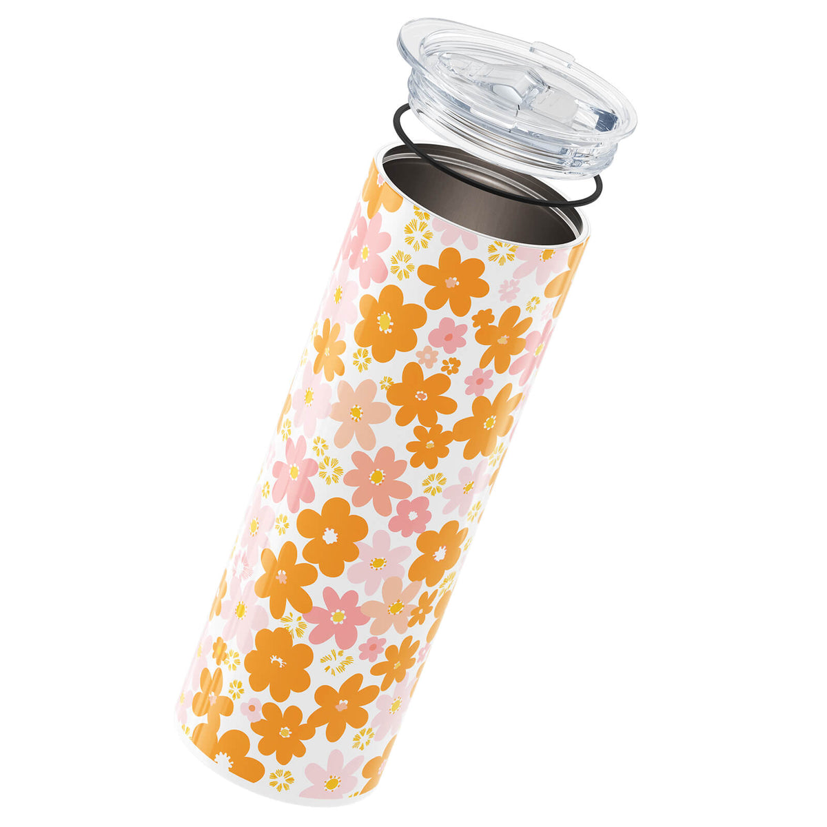 Light Pink Floral 560ml Cup By Hydronair 