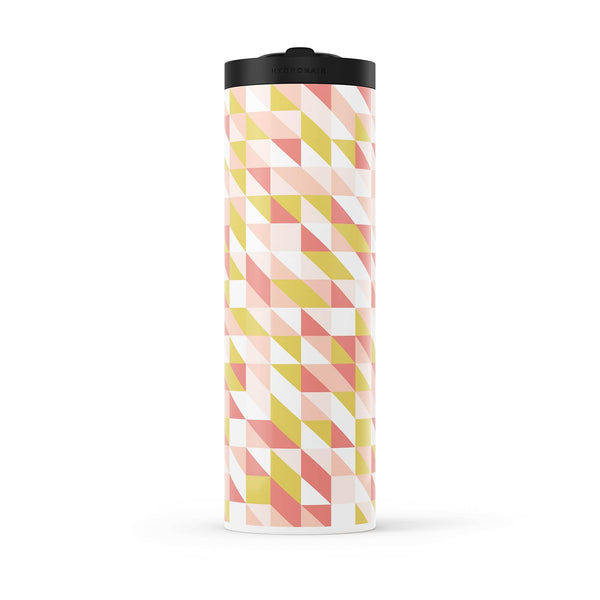 Light Pink Geometric 560ml Water Bottle By Hydronair