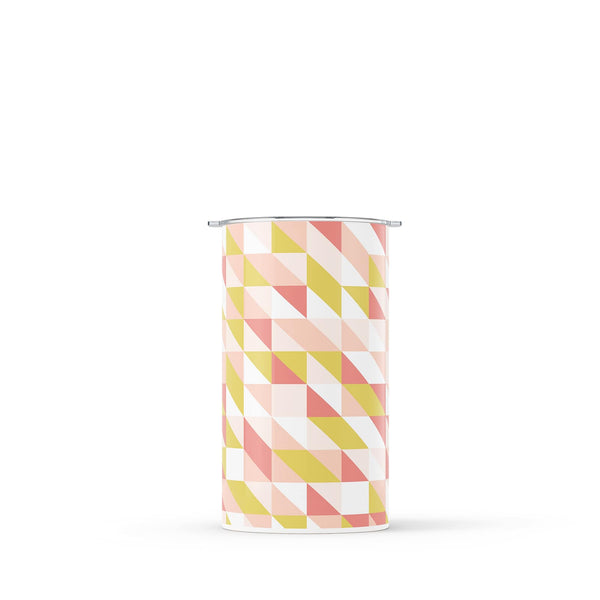 Light Pink Geometric 340ml Reusable Coffee Cup By Hydronair 