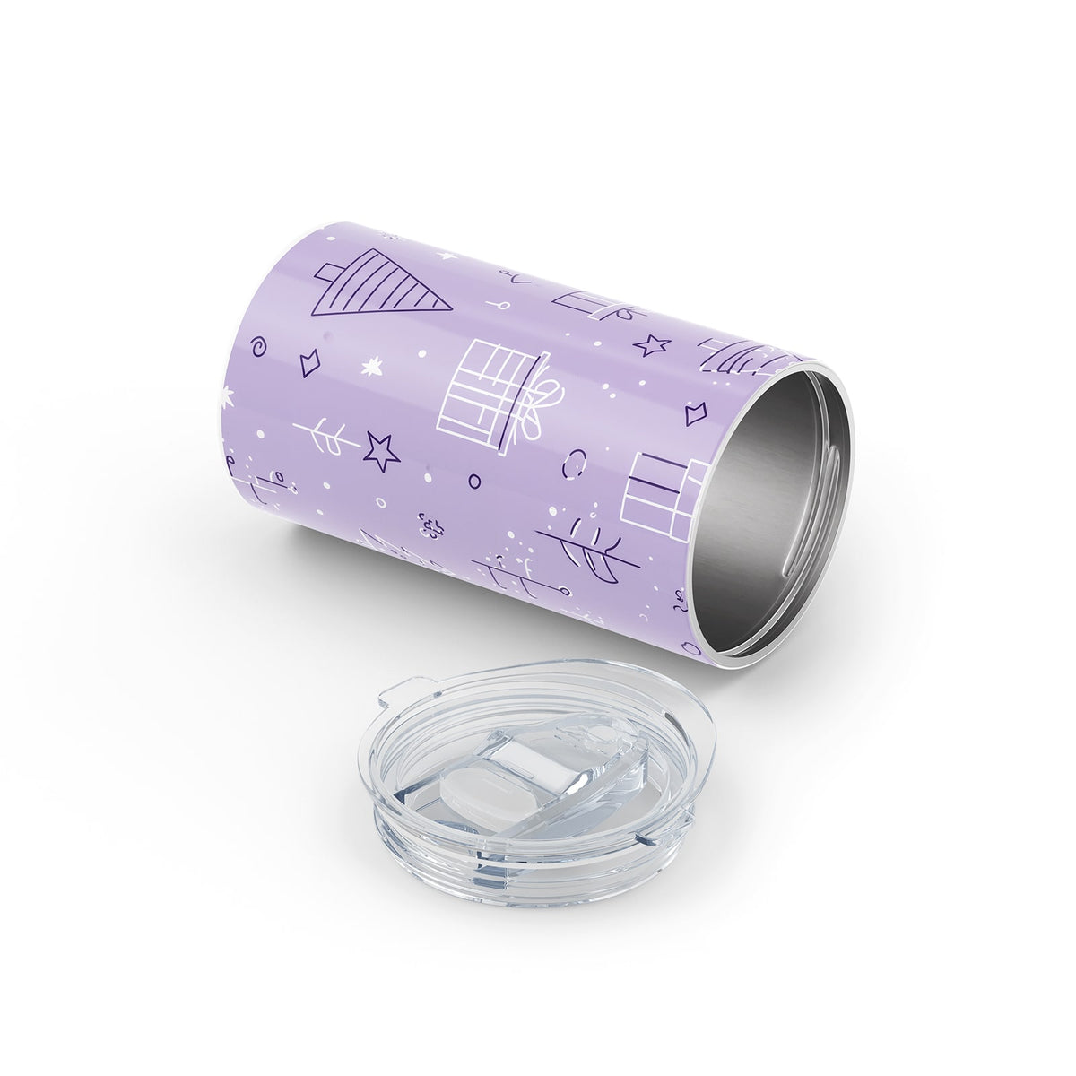 Light Purple Christmas 340ml Reusable Cup By Hydronair 