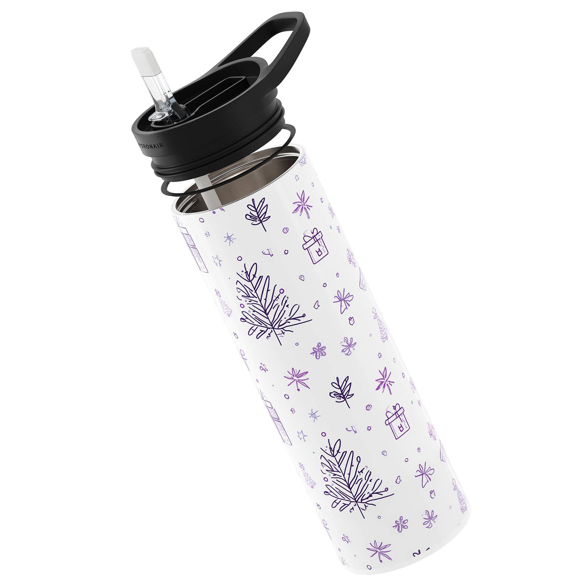 Light Purple Christmas 560ml Reusable Bottle By Hydronair