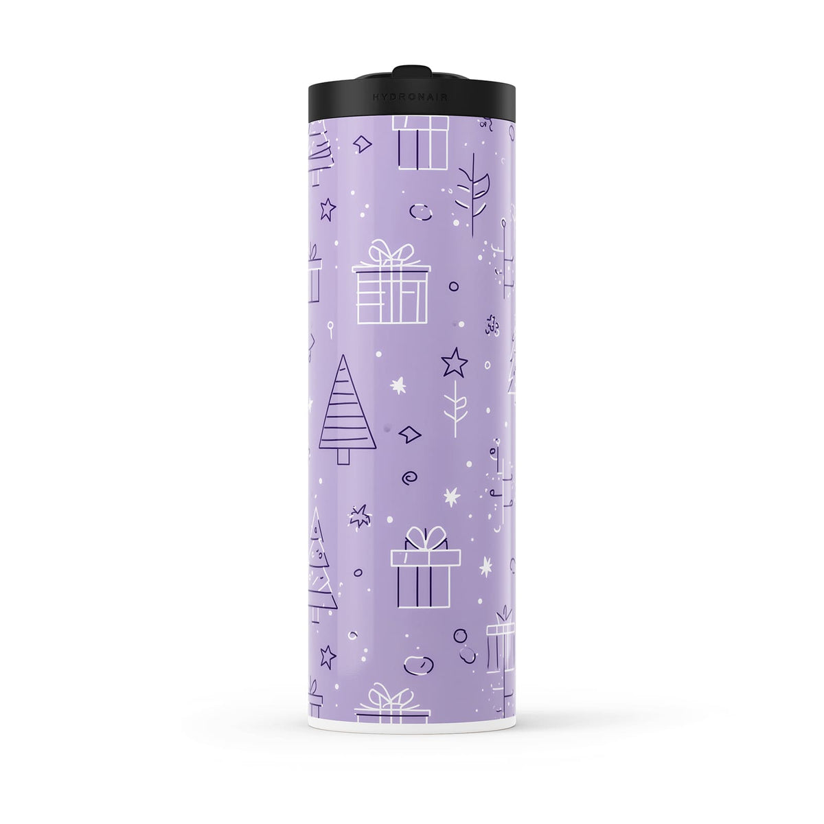 Light Purple Christmas 560ml Water Bottle By Hydronair