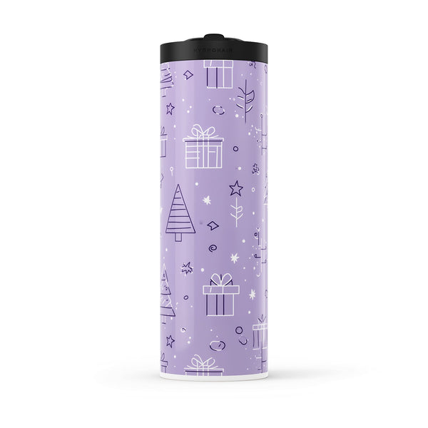 Light Purple Christmas 560ml Water Bottle By Hydronair