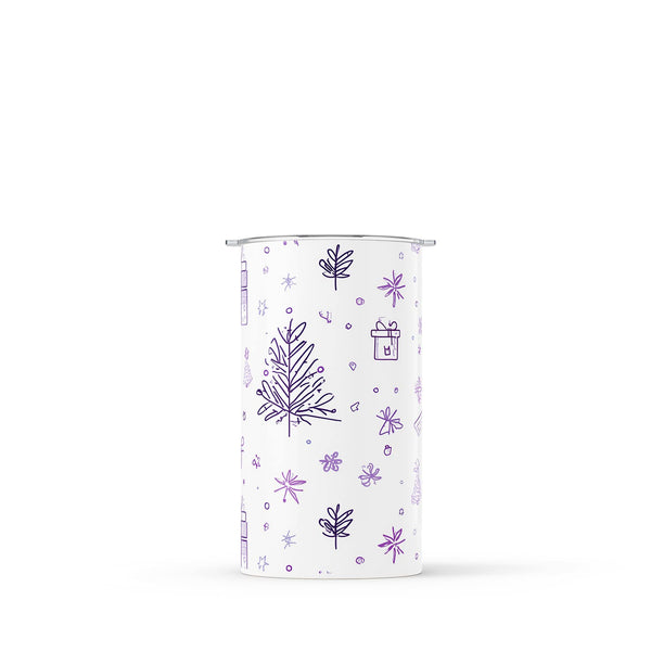 Light Purple Christmas 340ml Reusable Coffee Cup By Hydronair 