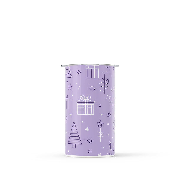 Light Purple Christmas 340ml Reusable Coffee Cup By Hydronair 
