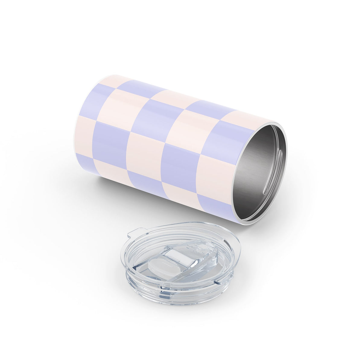 Lilac Checkered 340ml Reusable Cup By Hydronair 