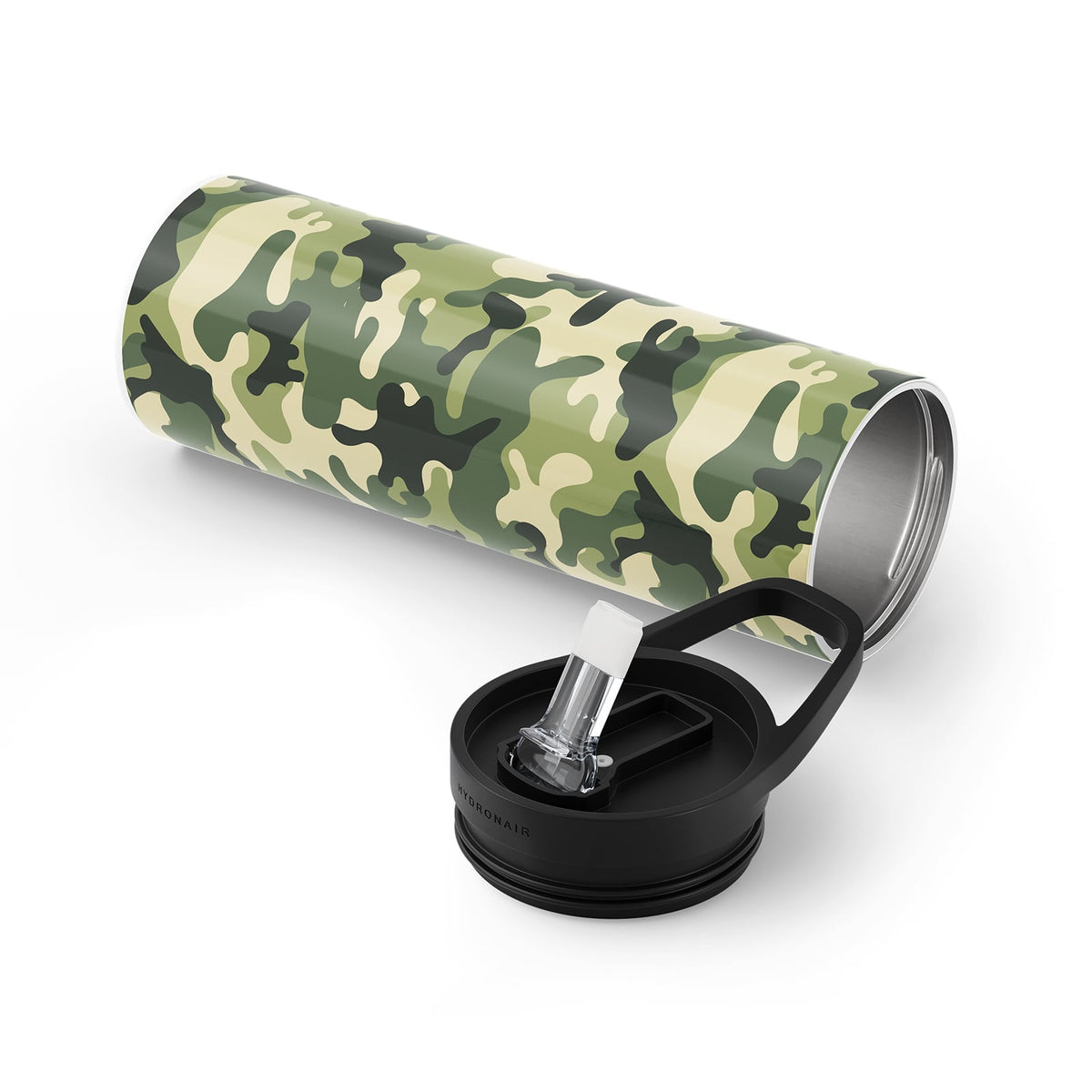 Lime Green Camouflage 560ml Reusable Bottle By Hydronair