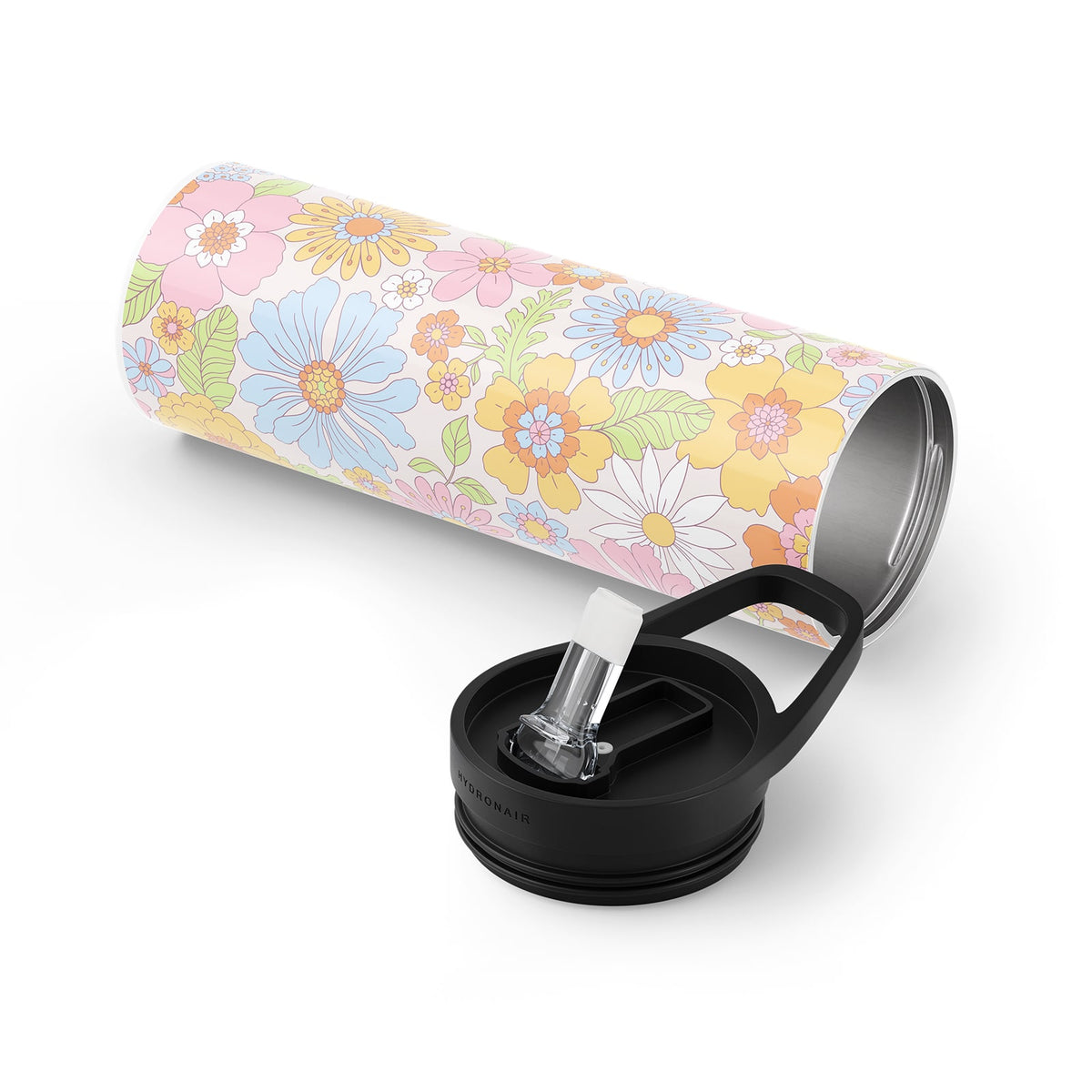 Multicolour Floral 560ml Bottle By Hydronair