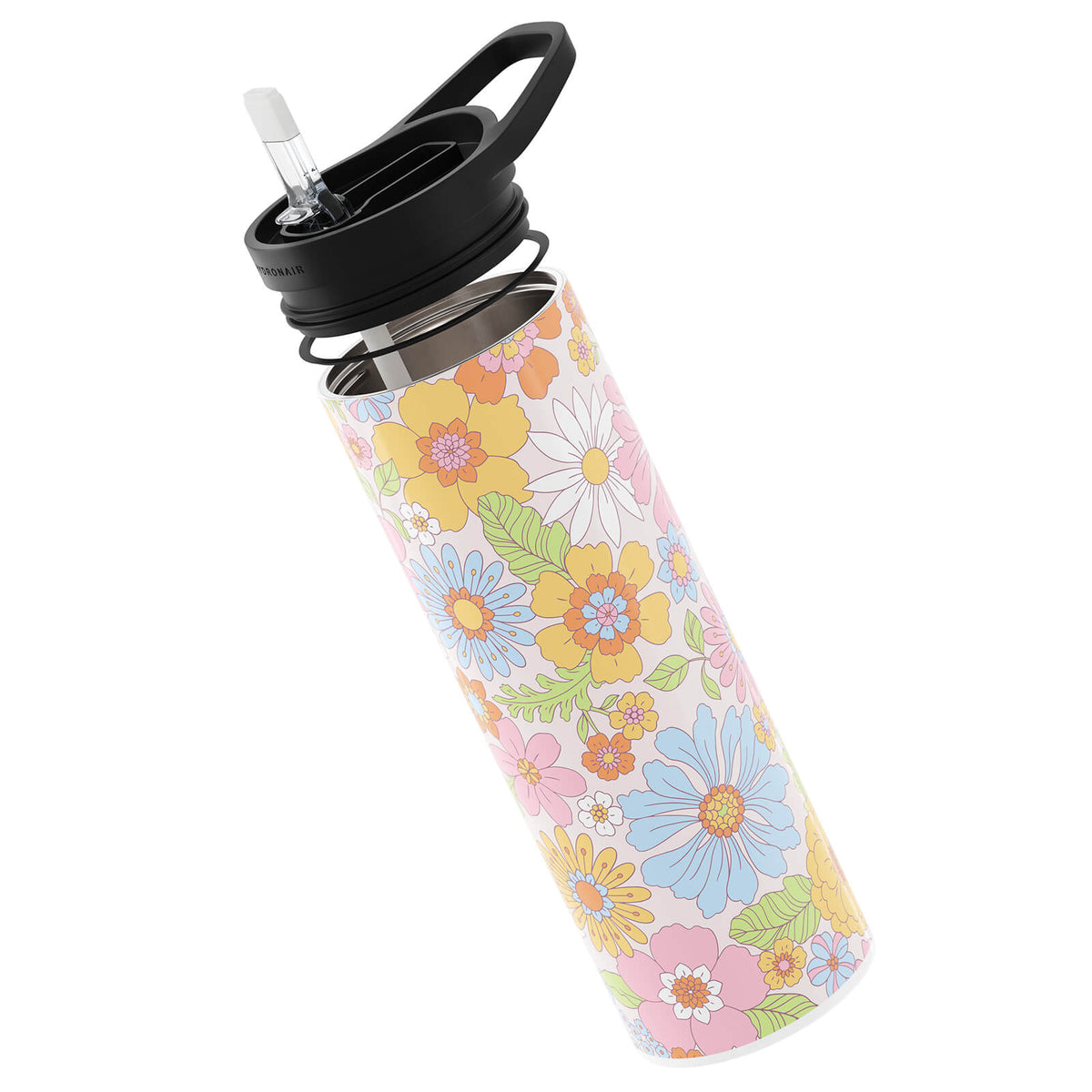 Multicolour Floral 560ml Reusable Bottle By Hydronair