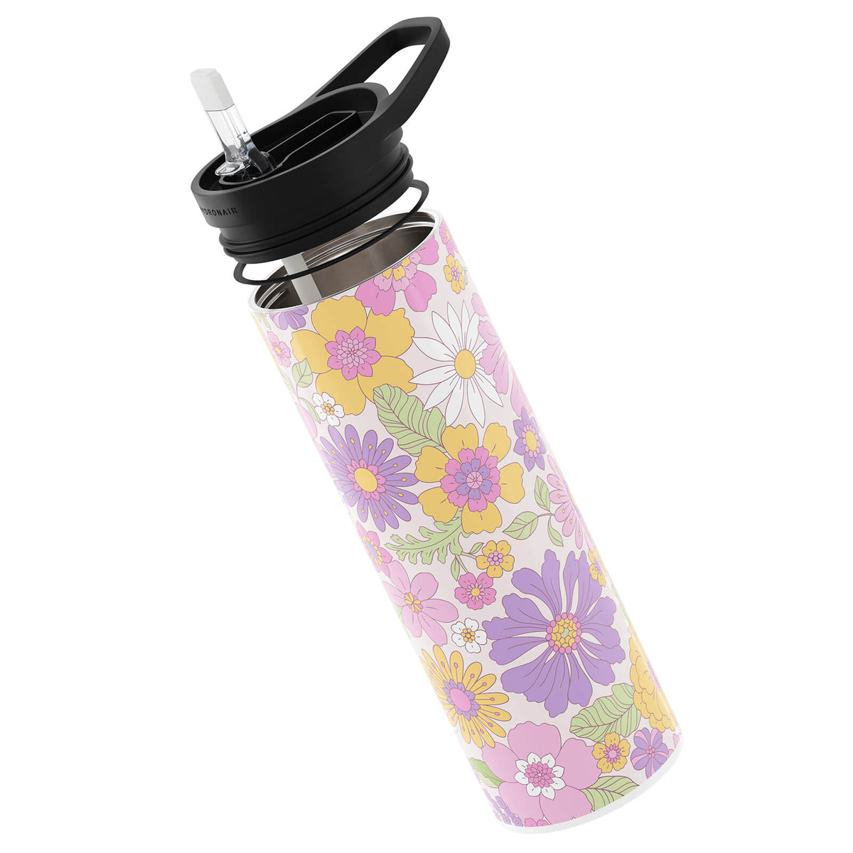 Multicolour Floral 560ml Reusable Bottle By Hydronair