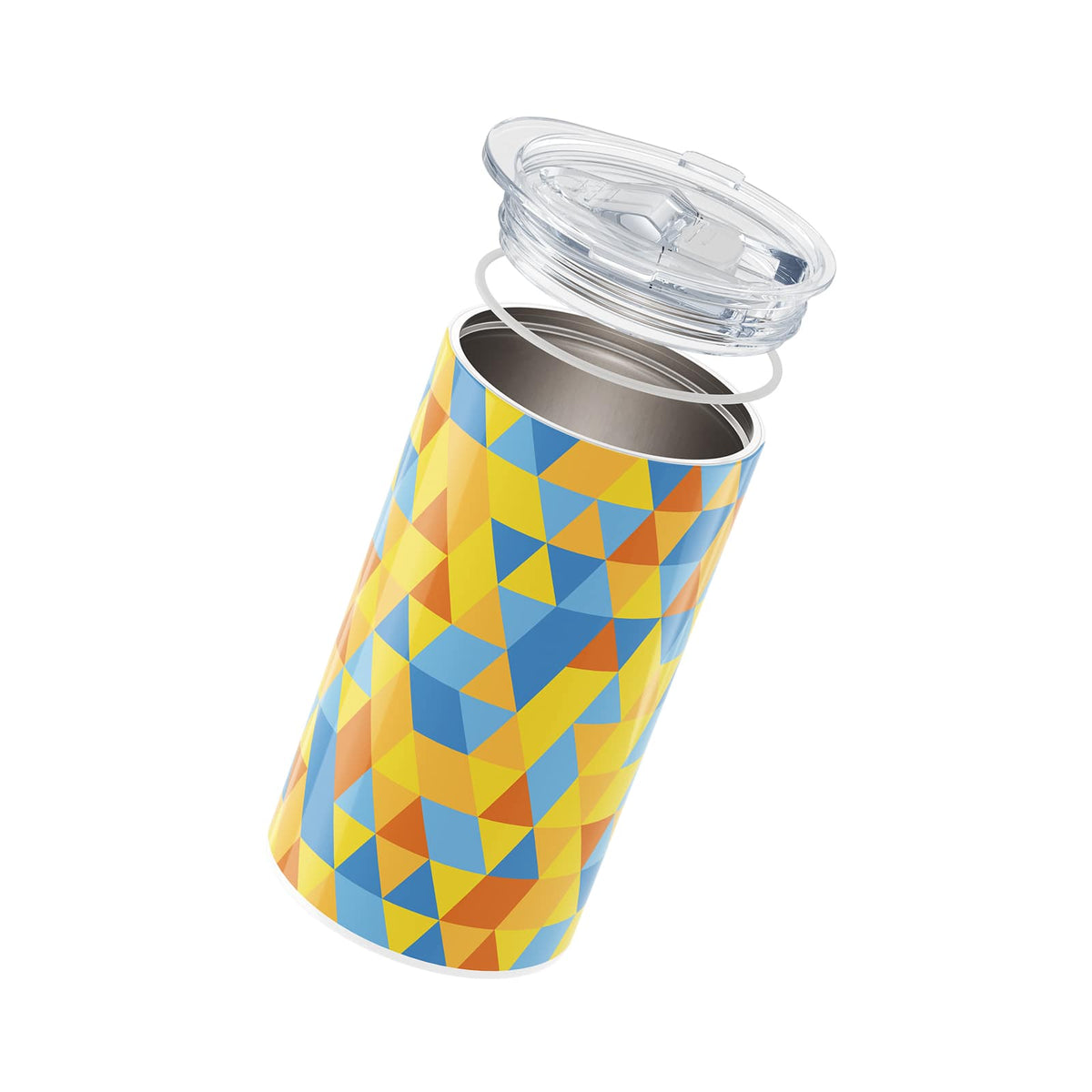 Multicolour Geometric 340ml Coffee Cup By Hydronair 