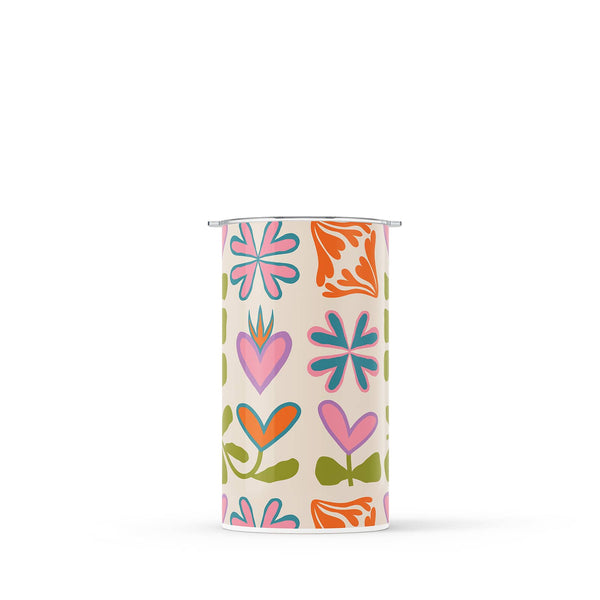 Multicolour Retro 340ml Reusable Coffee Cup By Hydronair