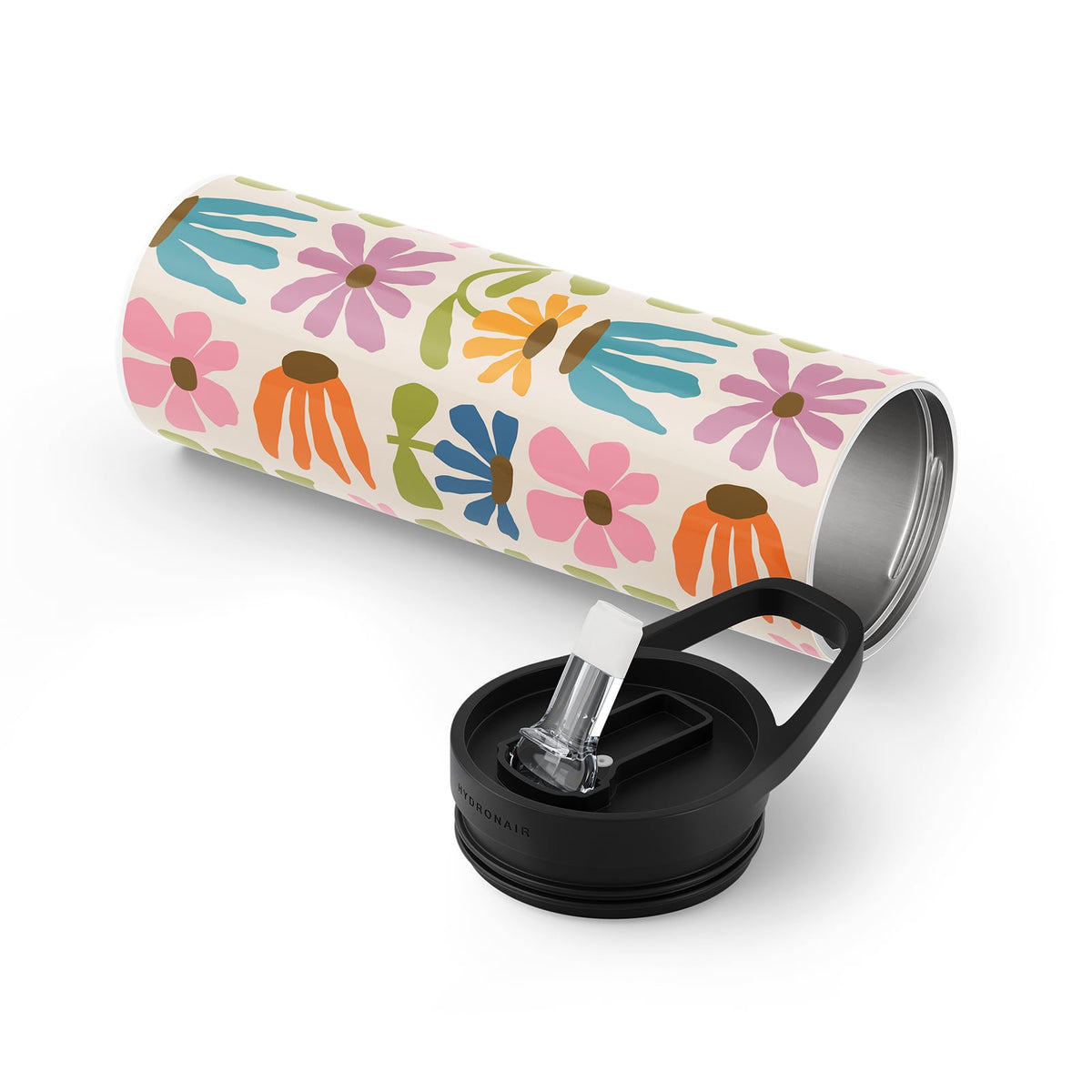 Multicolour Retro 560ml Bottle By Hydronair