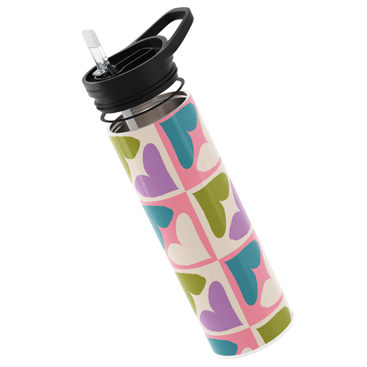 Multicolour Retro 560ml Reusable Bottle By Hydronair