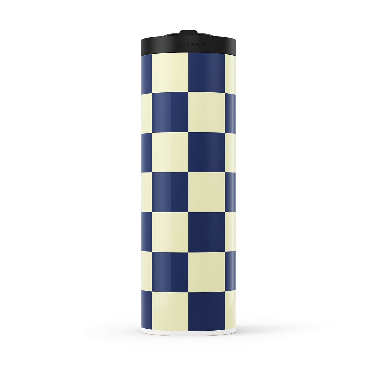 Navy Checkered 560ml Water Bottle By Hydronair