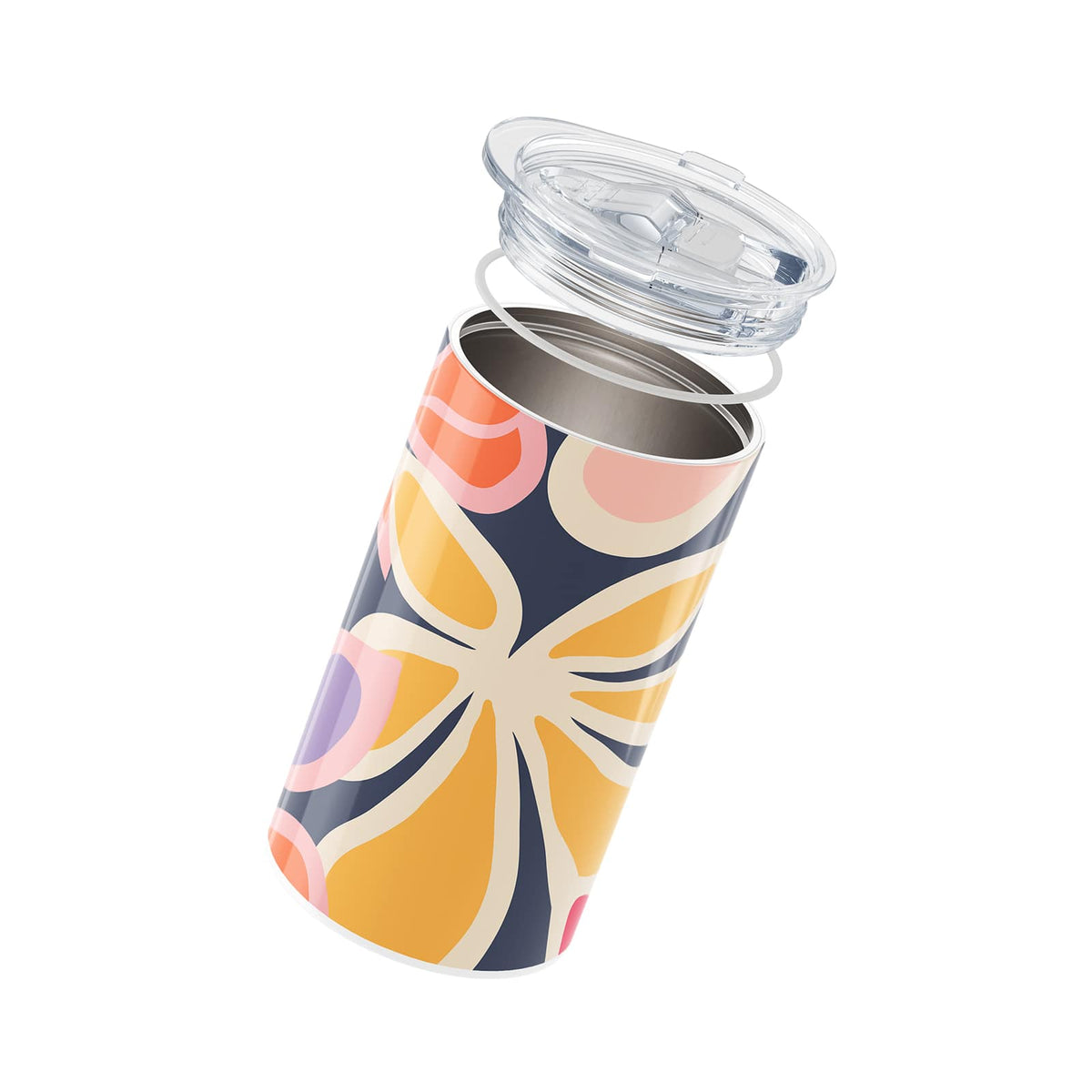 Navy Floral Spring 340ml Coffee Cup By Hydronair 