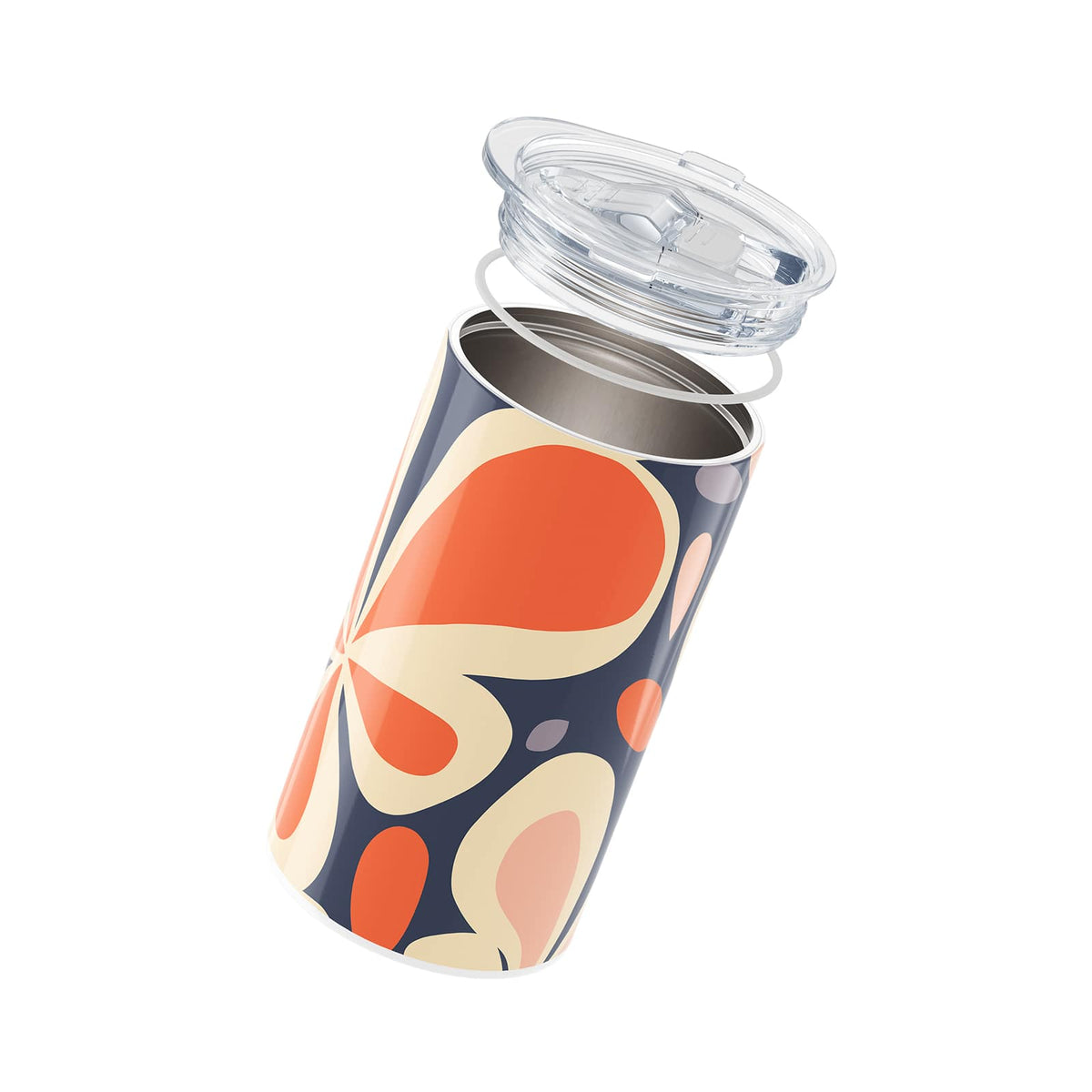 Navy Floral Spring 340ml Coffee Cup By Hydronair 