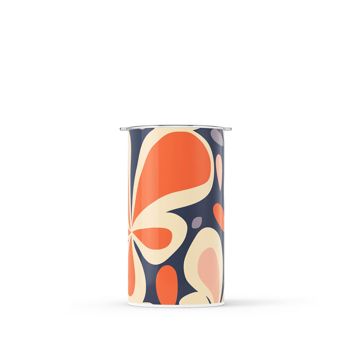 Navy Floral Spring 340ml Reusable Coffee Cup By Hydronair 