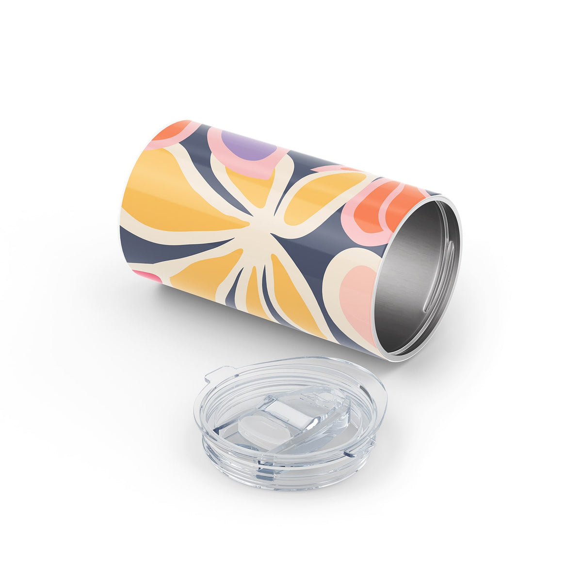 Navy Floral Spring 340ml Reusable Cup By Hydronair