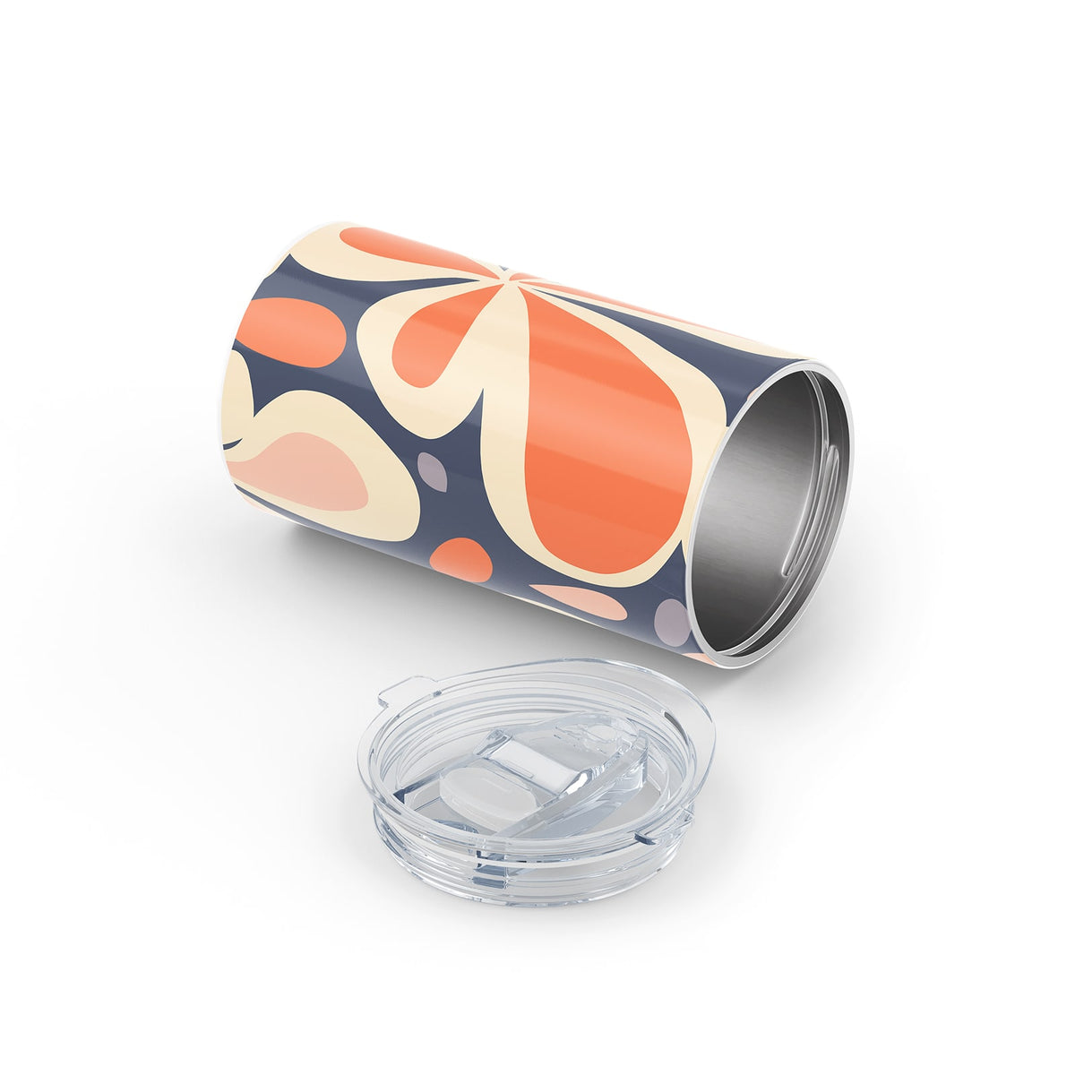 Navy Floral Spring 340ml Reusable Cup By Hydronair 