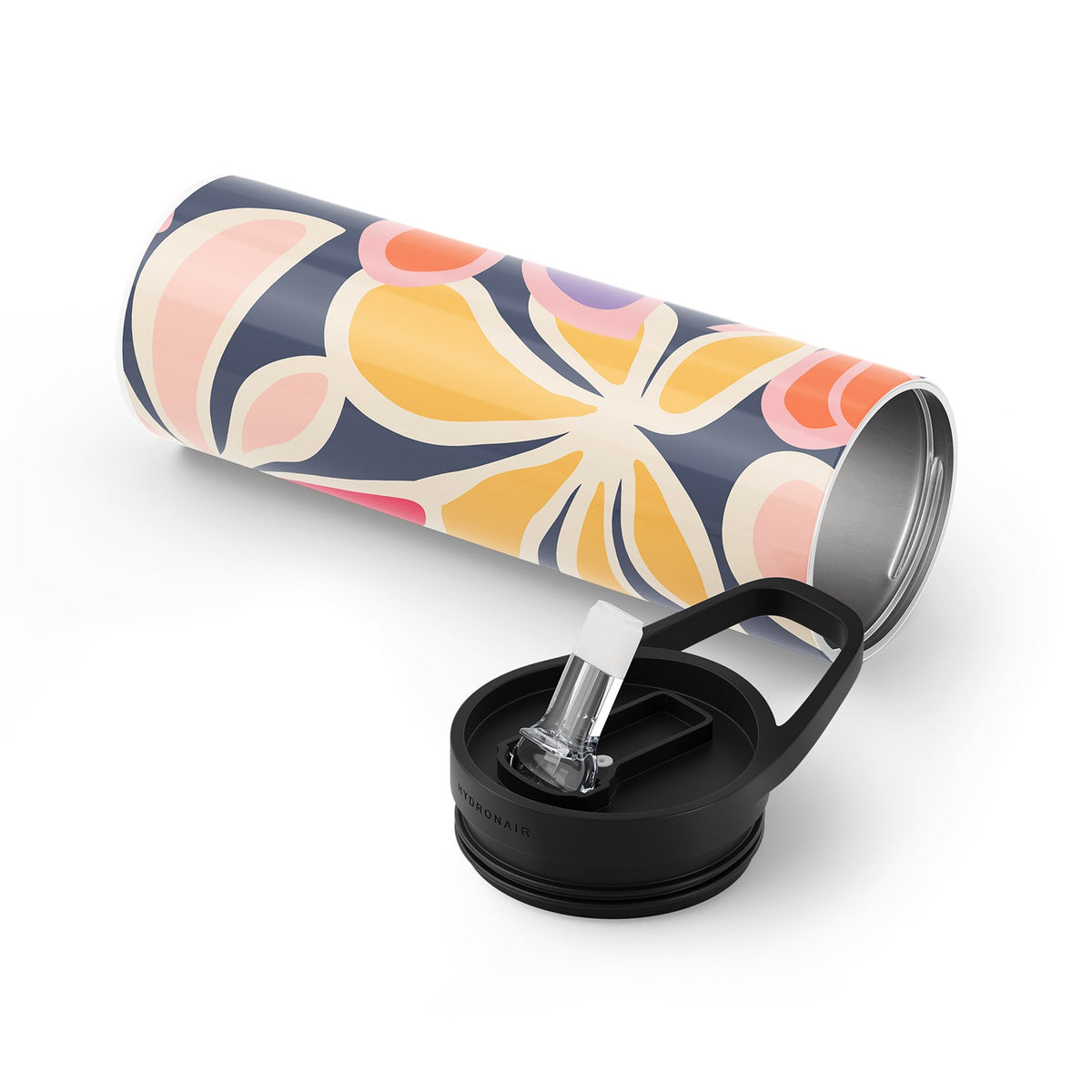Navy Floral Spring 560ml Bottle By Hydronair
