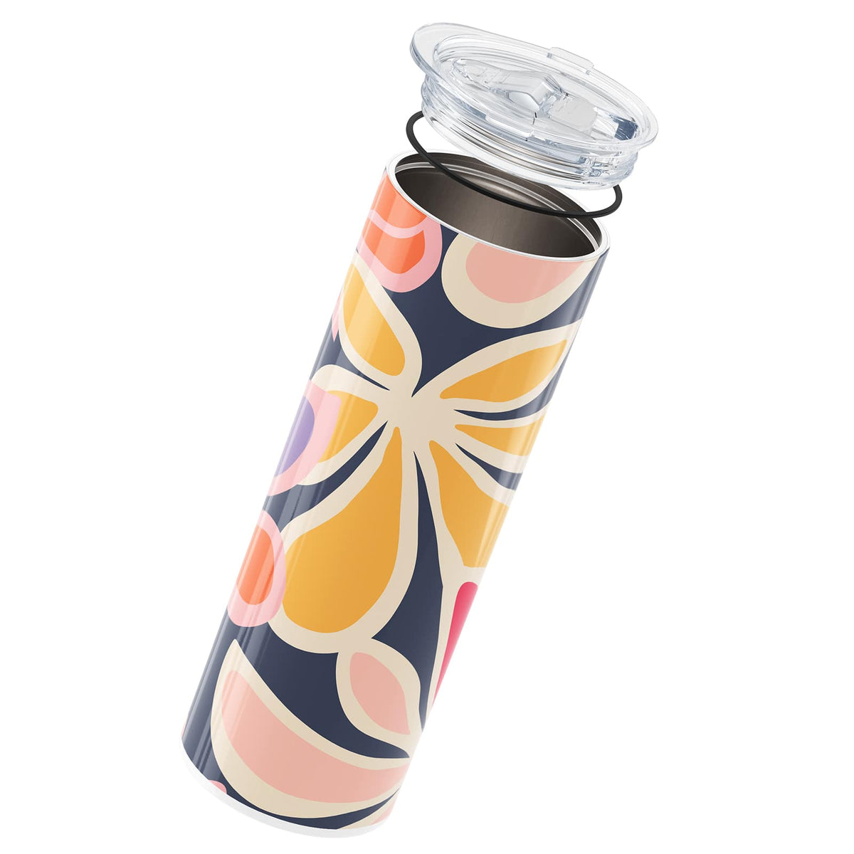 Navy Floral Spring 560ml Cup By Hydronair