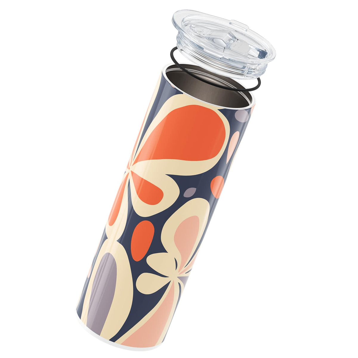 Navy Floral Spring 560ml Cup By Hydronair 