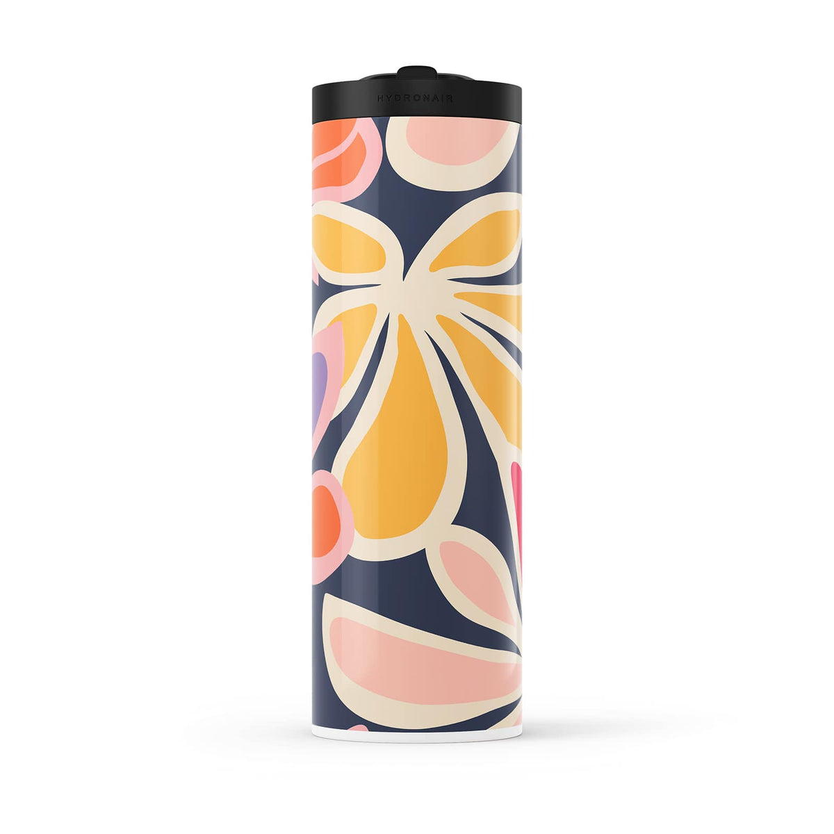 Navy Floral Spring 560ml Water Bottle By Hydronair