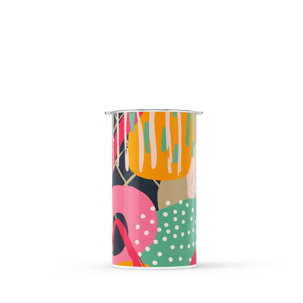Orange Abstract 340ml Reusable Coffee Cup By Hydronair