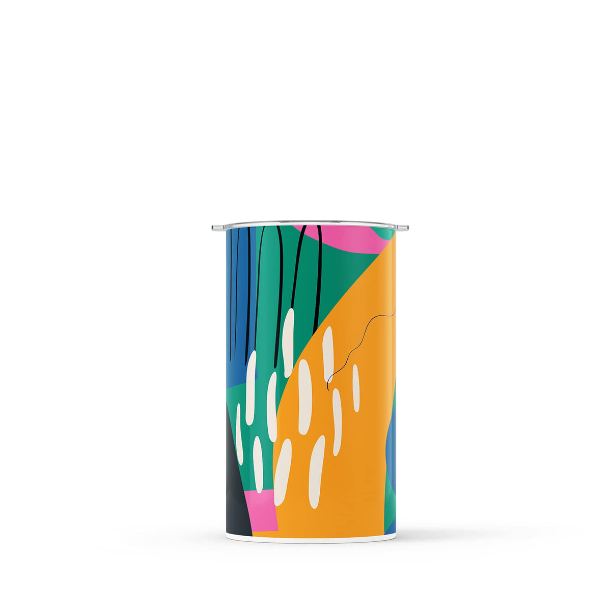 Orange Abstract 340ml Reusable Coffee Cup By Hydronair