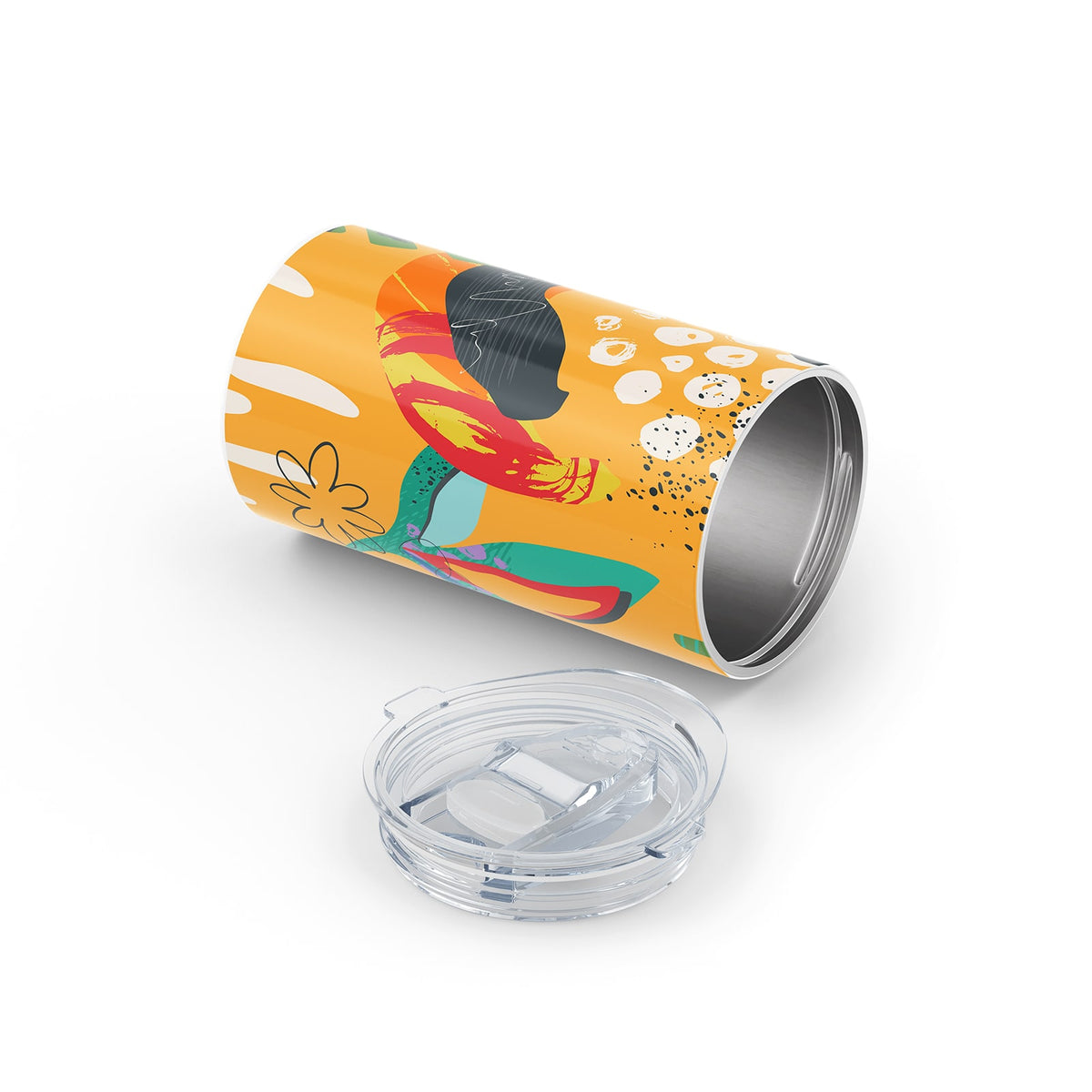 Orange Abstract 340ml Reusable Cup By Hydronair