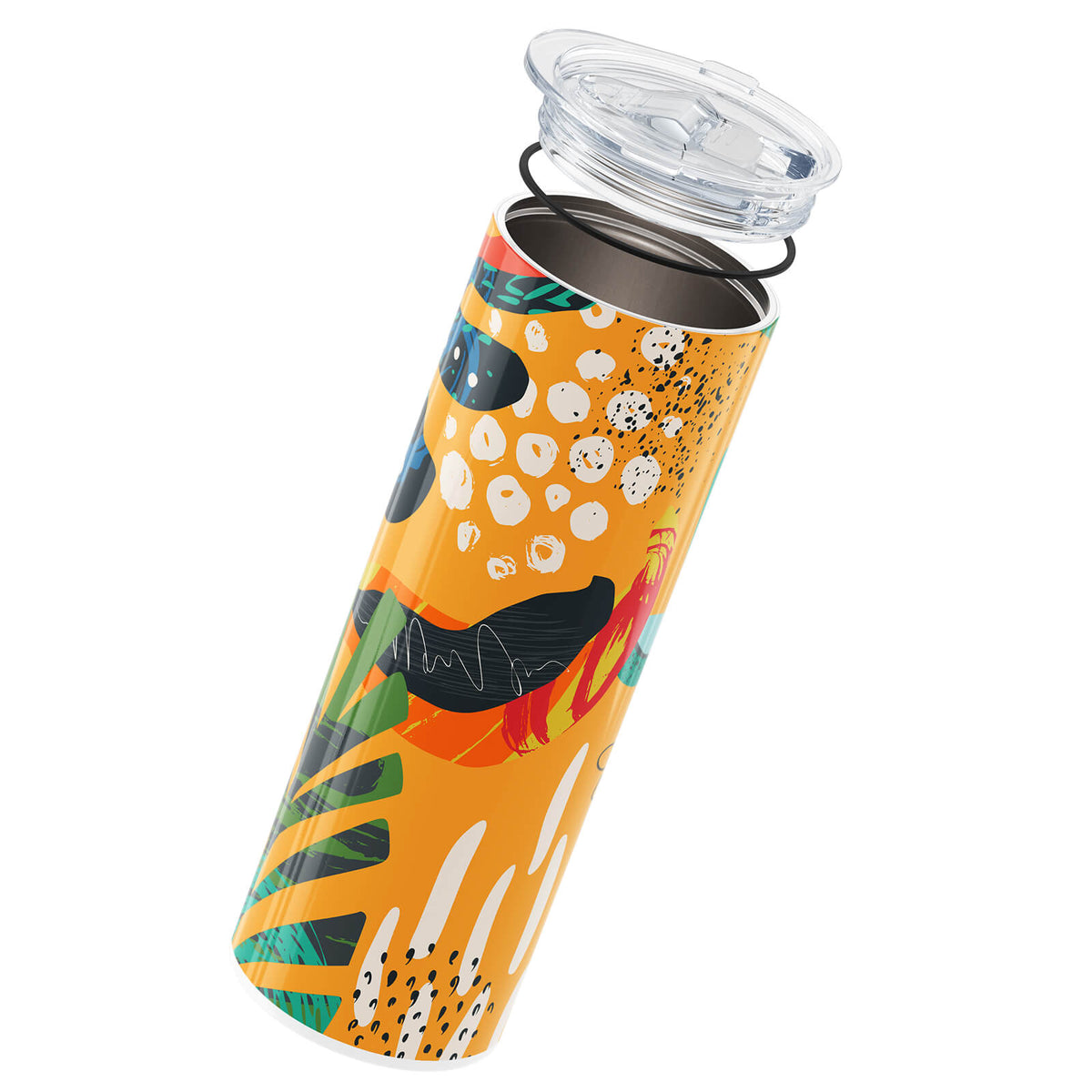 Orange Abstract 560ml Cup By Hydronair