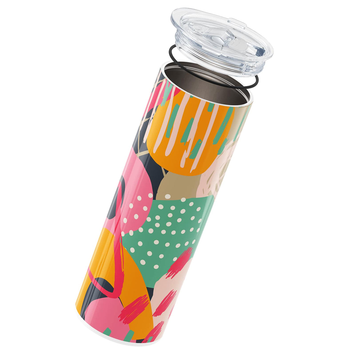 Orange Abstract 560ml Cup By Hydronair