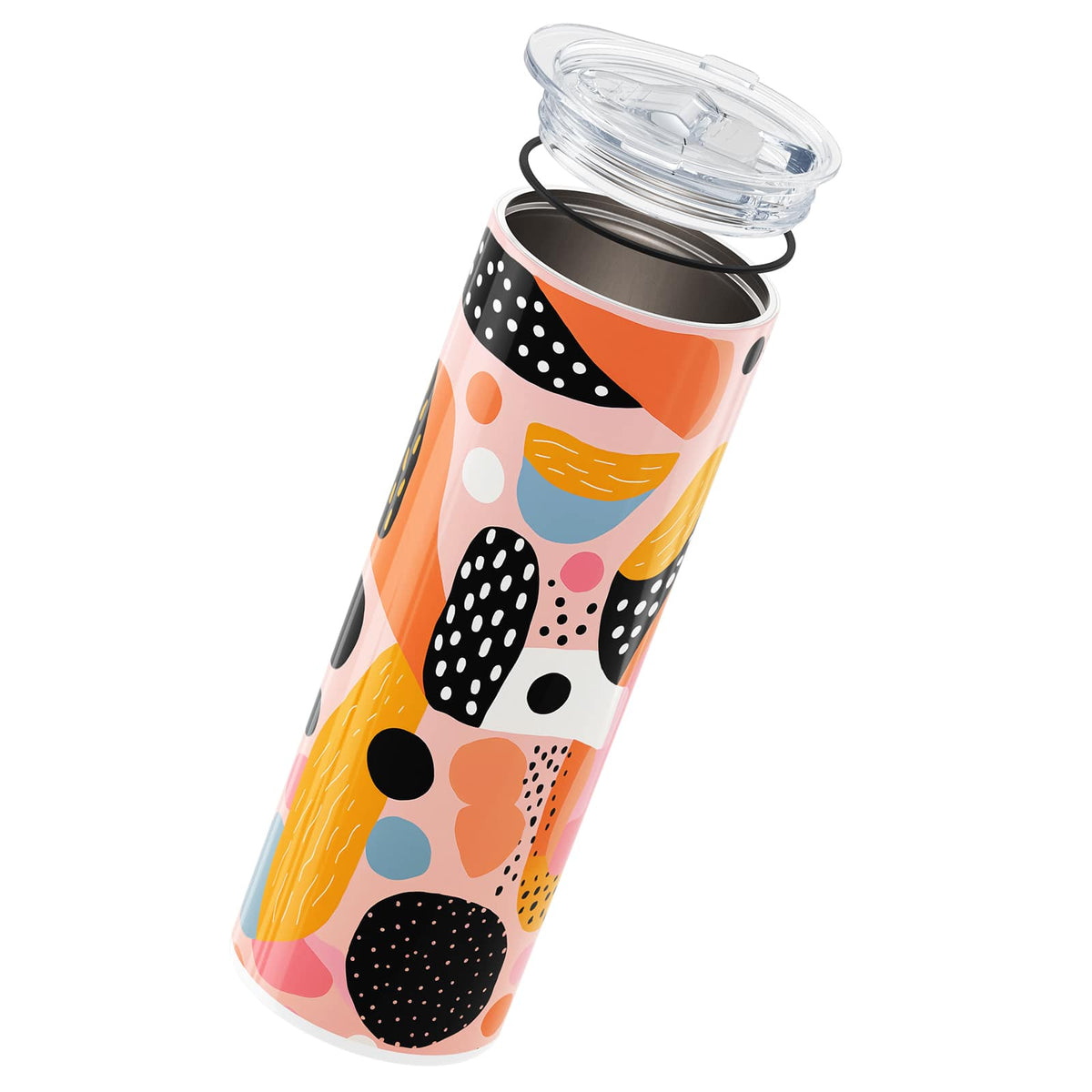 Orange Abstract 560ml Cup By Hydronair