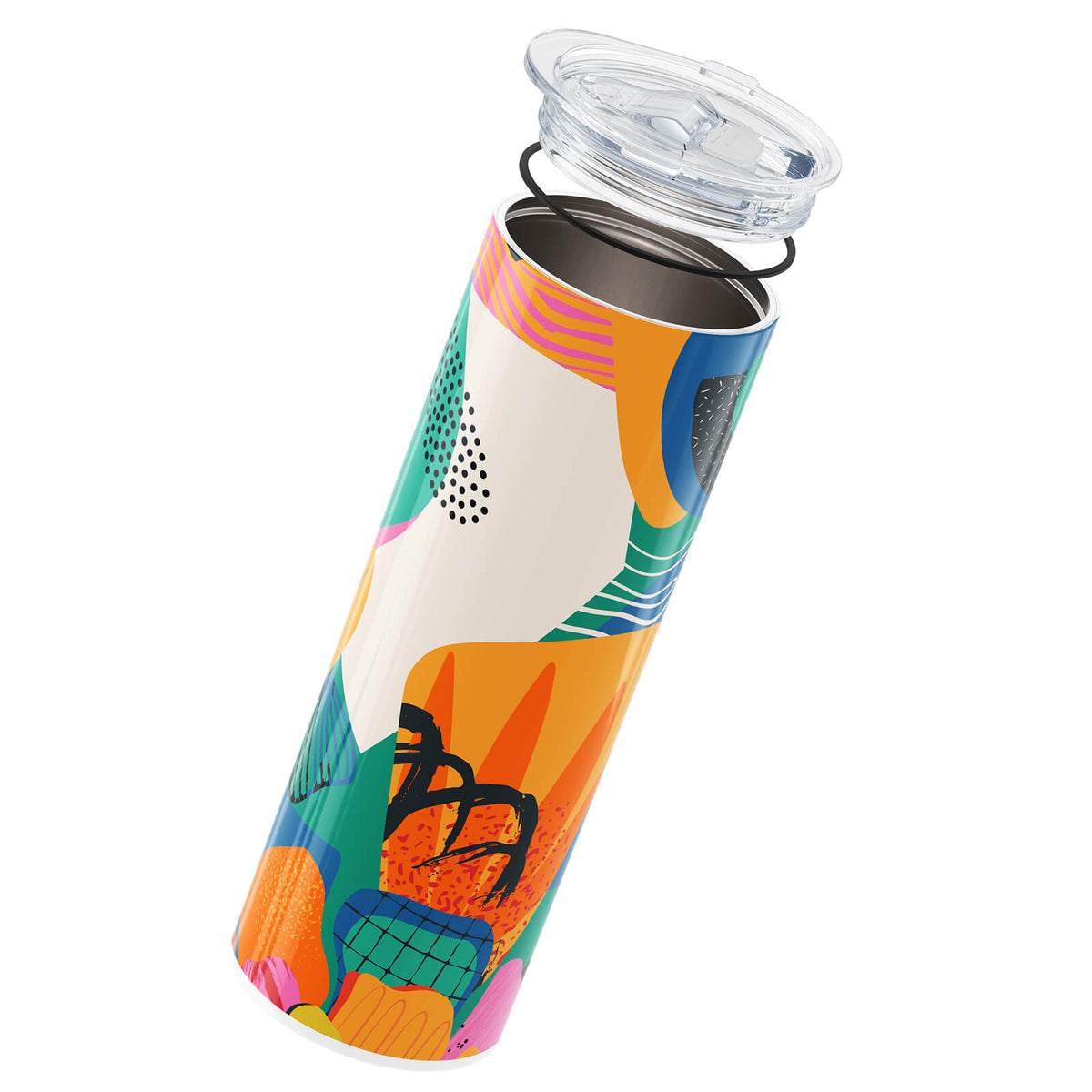 Orange Abstract 560ml Cup By Hydronair