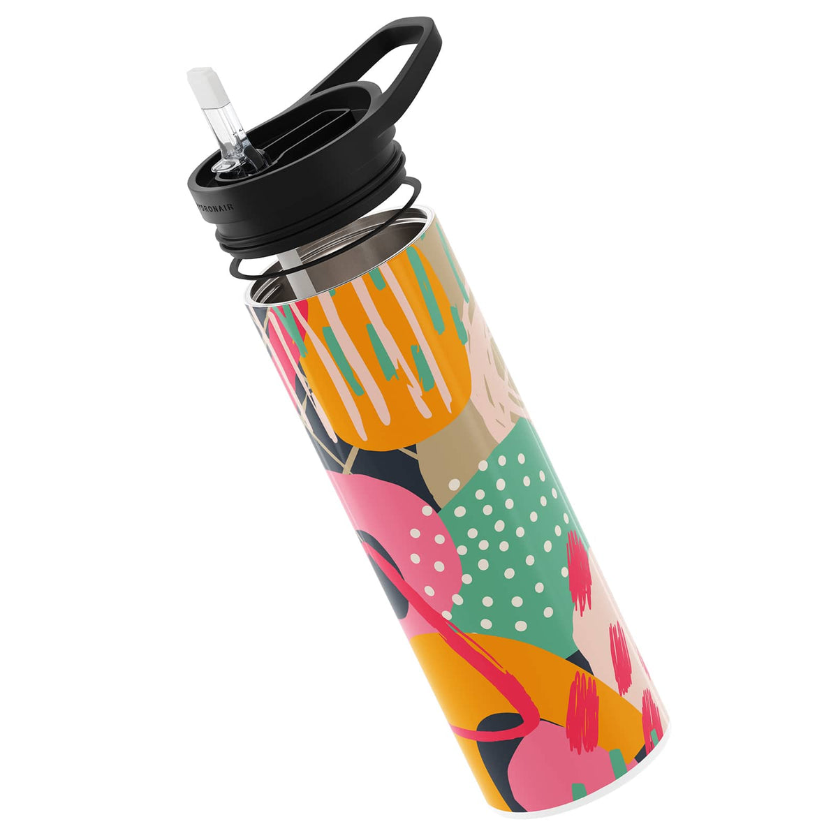 Orange Abstract 560ml Reusable Bottle By Hydronair