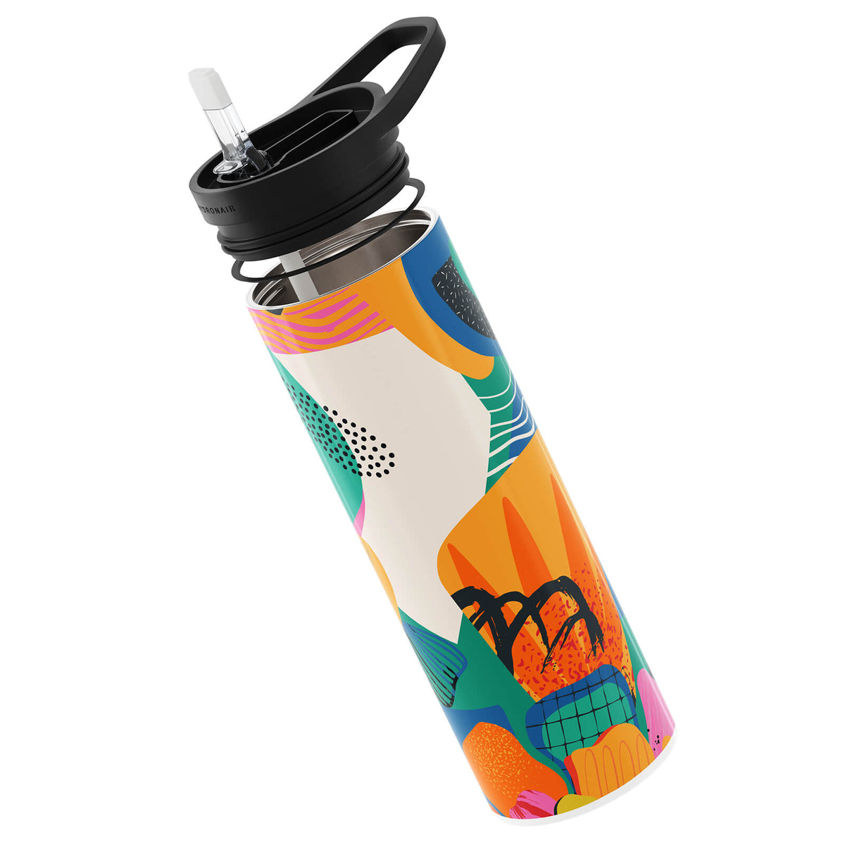 Orange Abstract 560ml Reusable Bottle By Hydronair