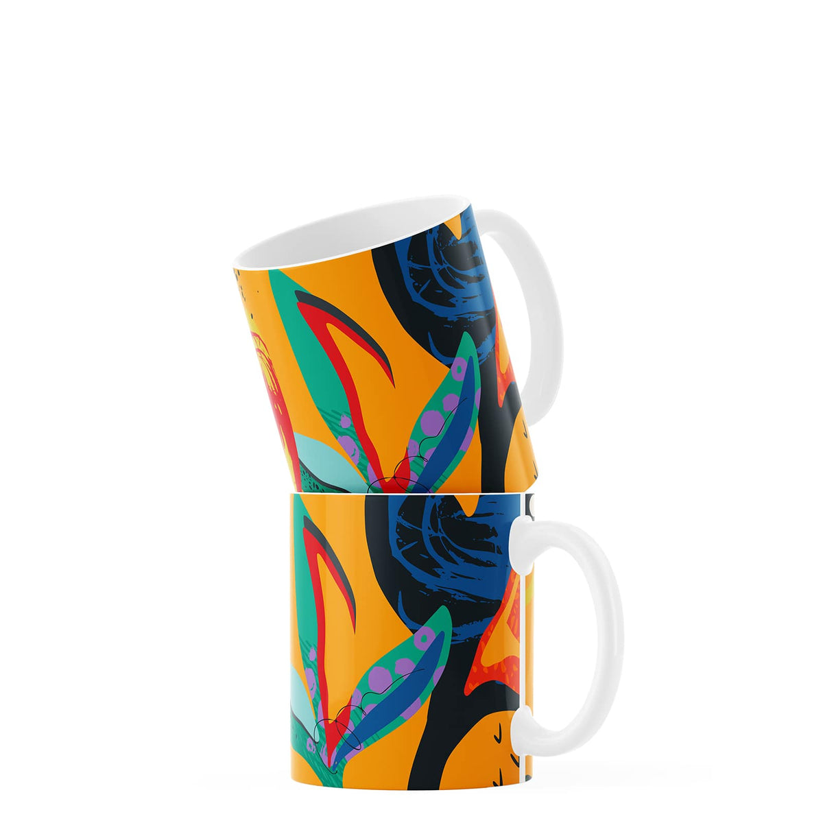 Orange Abstract Coffee Mug