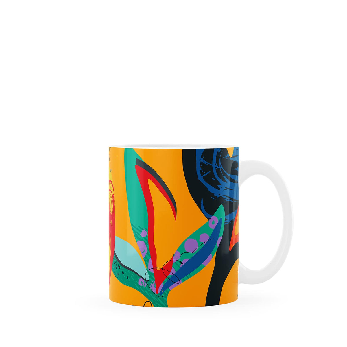 Orange Abstract Mug