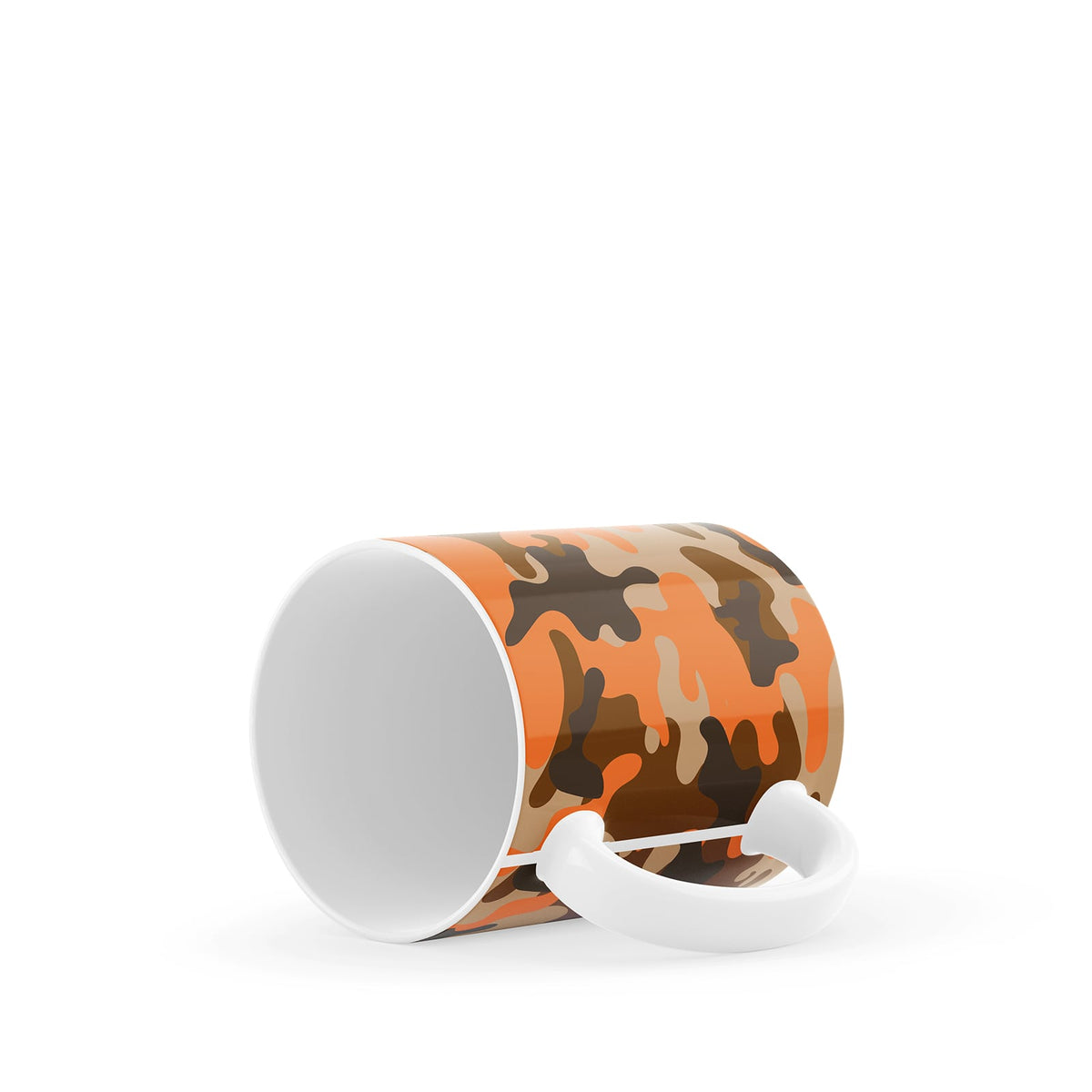 Orange Camo Ceramic Mug